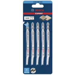 Bosch Stichsägeblätter T308BF 5 Stück Expert 2608900544 Hardwood 2-Side Clean