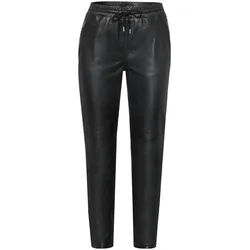 Le pantalon en cuir Emilia Lay noir