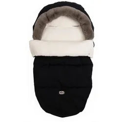 Chicco FUßSACK , Schwarz , Textil , Füllung: Fleece , 48x90 cm , wasserabweisend, Winterfußsack , Baby on Tour, Kinderwagen, Kinderwagenzubehör, Kinderwagen-Fußsäcke & Babyschalen-Fellsäcke
