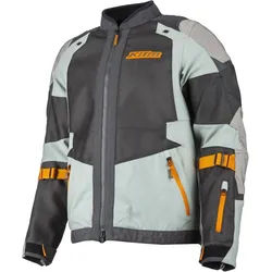 Klim Baja S4 2025 Enduro Mesh Motorrad Textiljacke, grau-grün-orange, Größe XL für Männer