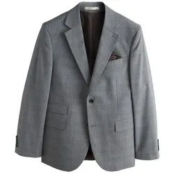 Next Sakko Slim Fit Anzugsakko mit Karomuster (1-tlg) grau 24 (GB: 38S)
