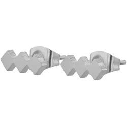 Adelia ́s Paar Ohrhänger Damen Ohrringe – Ohrstecker aus Edelstahl, Schöne Geschenkidee zum einen besonderen Tag silberfarben