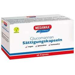 MEGAMAX Sättigungskapseln Glucomannan 60 St