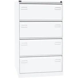 Bisley Light Hängeregistraturschrank »Light« A4, zweibahnig, 4 Schübe weiß, 80x132.1x62.2 cm