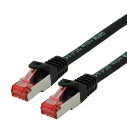 ROLINE Patchkabel Cat.6 S/FTP (PiMF), Component Level, LSOH, schwarz, 3 m