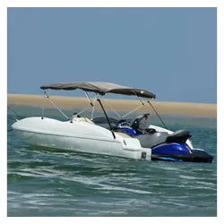 vidaXL Schutzplane, 4-Bow Bimini-Top mit Mesh-Seitenteilen 243x(230-244)x137 cm