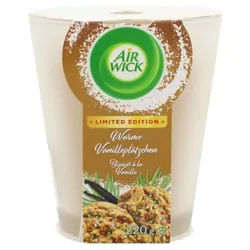 Air Wick Duftkerze Air Wick Wohlfühl Duftkerze Warme Vanilleplätzchen im Glas 220g 40 Stu