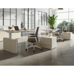 Höhenverstellbarer Schreibtisch Sideboard Mobiste