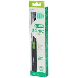 Gum® Sonic Daily Black 4100 Batteriebetriebene elektrische Zahnbürste