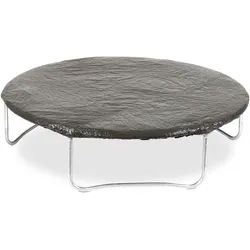 Relaxdays Abdeckplane Trampolin , Schwarz , Kunststoff , 427x0.1x427 cm , Gartenzubehör, Abdeckung für Gartenmöbel