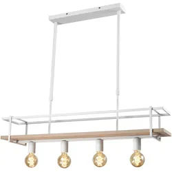 Pendelleuchte , Hellbraun, Weiß Hochglanz , Holz, Metall , Bambus , rund , 20.5x90x100 cm , Eec , ohne Chemie , Lampen & Leuchten, Leuchtenserien