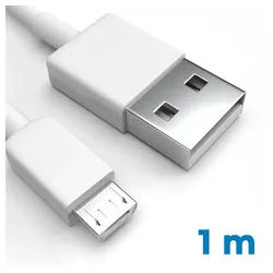Justcom Hisense C30 Rock USB-Kabel, Micro-USB, USB-A (100 cm), Schnellladekabel, Datenkabel, Handy, Tablet weiß