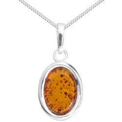 OSTSEE-SCHMUCK Kette mit Anhänger Ostsee-Schmuck Kette mit Anhänger Erlana (2-tlg) silberfarben 42 cm