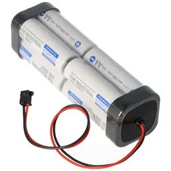 Sender Akku Panasonic eneloop Standard AA 8er Würfel 9,6 2000 mit Kabel und Graupner Stecker