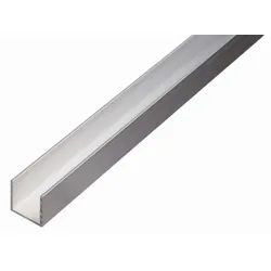 Alberts® BA-Profil, U-Form, Alu, versch. Größen-2 m-15 x 20 mm-1,5 mm