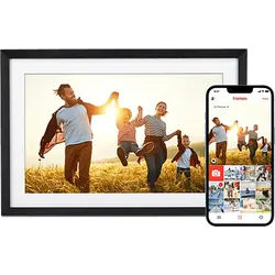 ROLLEI Smart Frame WiFi 107 Digitaler Bilderrahmen, 25,53 cm, 1280 × 800 Pixel, Schwarz, Weiß