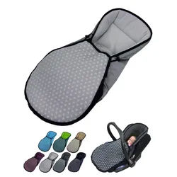 BambiniWelt by Rafael K. Fußsack Winterfußsack für Babyschale kompatibel mit Maxi-Cosi mit Thermofleece grau