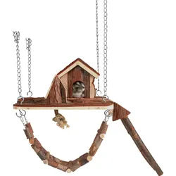 TRIXIE Spielplatz Janne, Mäuse, Rindenholz, 26 x 22 cm