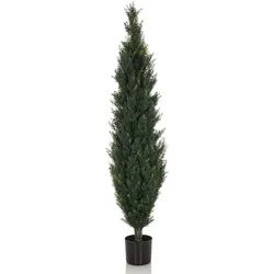 bümö plants Cedrus Kunstbaum - Täuschend echte Zeder, geruchlose Premium Kunstpflanze für lebendiges Ambiente - authentische, künstliche Pflanzen als