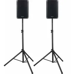 Pronomic C-210 MA 10" Aktivbox 400 Watt Stativ Set