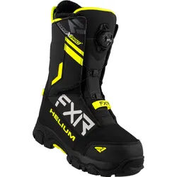 FXR Helium BOA Snowmobil Stiefel, schwarz-gelb, Größe 43 für Männer