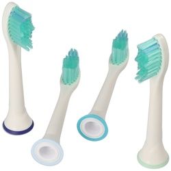 4 Stück Standard Cleaning Brush Ersatz-Zahnbürstenkopf für elektrische Zahnbürsten von Philips, passend z.B. für Philips HX3 HX6 HX8 HX9 Serie