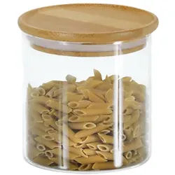 Kesper Aufbewahrungsglas, Stapelbarer Behälter aus Glas, Füllmenge = 500 ml