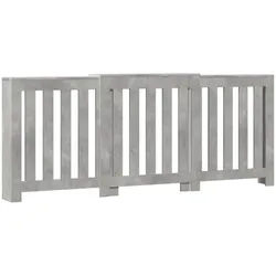 vidaXL Heizungsverkleidung 205 x 215 x 835 cm Heizkörperverkleidung Betongrau 205x21,5x83,5 cm Sp grau