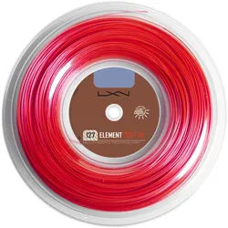 Luxilon Tennissaite Element IR Soft (Haltbarkeit+Armschonung) neonrot 200m Rolle