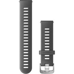Schnellwechsel-Armbänder (20 mm) Dunkelgrau Edelstahl-Teile in Silber