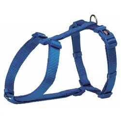 TRIXIE Hunde-Geschirr Premium H-Geschirr royalblau blau Größe: M-L Maße: 50-75 cm / 20 mm