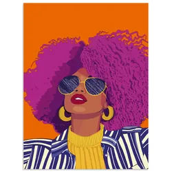 Wandbild ARTLAND "Woman with sunglasses", farbe bild(er): pink, B:30cm H:40cm, Alu Dibond, Bilder, als Alubild, Leinwandbild, Poster, Wandaufkleber in verschied. Größen