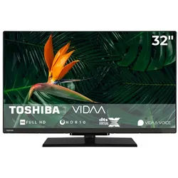 Toshiba 32LV3F63DA LCD-LED Fernseher (80 cm/32 Zoll, Full HD, VIDAA Smart TV, HDR, Triple-Tuner, VIDAA, Bluetooth, Alexa-fähig) schwarz