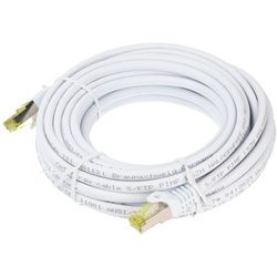 Goobay RJ45 Patchkabel CAT 6A S/FTP (PiMF), 500 MHz mit CAT 7 Rohkabel, weiß