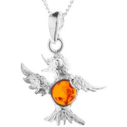 OSTSEE-SCHMUCK Kette mit Anhänger Ostsee-Schmuck Kette mit Anhänger Kolibri (2-tlg) silberfarben 45 cm