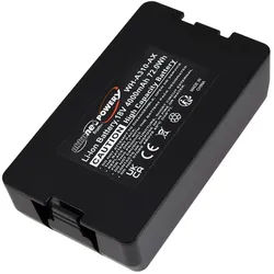 Powery High-Power Akku für McCulloch ROB S400 Akku 4000 mAh (18 V) schwarz