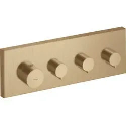 hansgrohe Fertigmontageset Axor Starck UP-Thermostat, eck., 3 Verbr., brush. bron