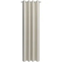 Vorhang NEUTEX FOR YOU "Linessa", beige, B:137cm H:140cm, Jacquard, Polyester, Gardinen, Ösenschal mit Metallösen, Breite 137 cm, nach Maß