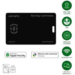 4smarts Standort-Finder SkyTag Card GPS-Tracker schwarz