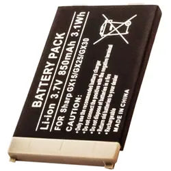 AccuCell Akku passend für Sharp GX15, GX25, GX30, GX30i, 850mAh