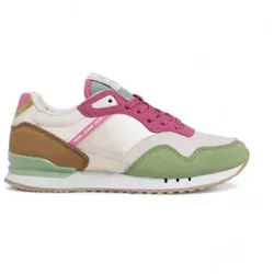 Pepe Jeans für Frauen/Mädchen. PGS40008 London Glam mehrfarbige Kombination Laufschuhe (33), Wohnung, Schnürsenkel, Lässig, Kinderbekleidung