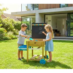 TP Toys Fun | Holz Matschtisch für Wasser und Sand | mit Abdeckung - Natur