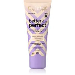 Eveline Cosmetics Better than Perfect deckendes Make-up mit feuchtigkeitsspendender Wirkung Farbton 03 Light Beige Warm 30 ml