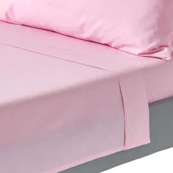Homescapes Bettlaken ohne Gummizug, Ägyptische Baumwolle, Fadendichte 200 , Rosa , Textil , Uni , Rechteckig , 230x255 cm , Oeko-Tex® , Heimtextilien, Bettwäsche & Leintücher, Leintücher, Bettlaken