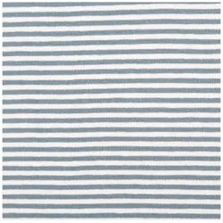 SCHÖNER LEBEN. Stoff Jerseystoff Meterware Baumwolle Yarn Dyed Streifen weiß stahlblau, allergikergeeignet blau