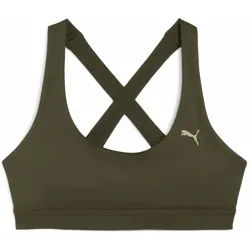 Puma Damen BH CLOUDSPUN BRA-MID 527462-70 S - Dark Olive - S
