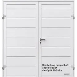 Hörmann Garagen-Nebentüre 42 mm isoliert NT 60 2-flügelig Blockzarge - farbig