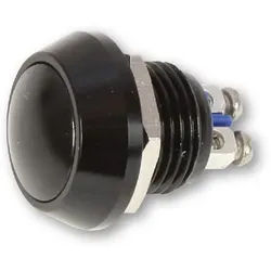 HIGHSIDER Edelstahl Taster (M12), schwarz