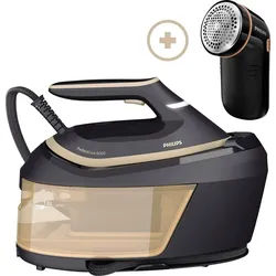 Philips Dampfbügelstation PSG6064/80 PerfectCare 6000 Series, 1800 ml Wassertank, 2.400 Watt, OptimalTemp, 600 gr Dampfstoß schwarz
