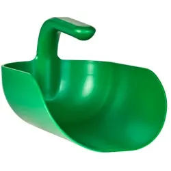 Vikan Ergonomische Handschaufel, 2 Liter, Lebensmittelschaufel aus Polypropylen zum Entnehmen größerer Mengen, Farbe: grün